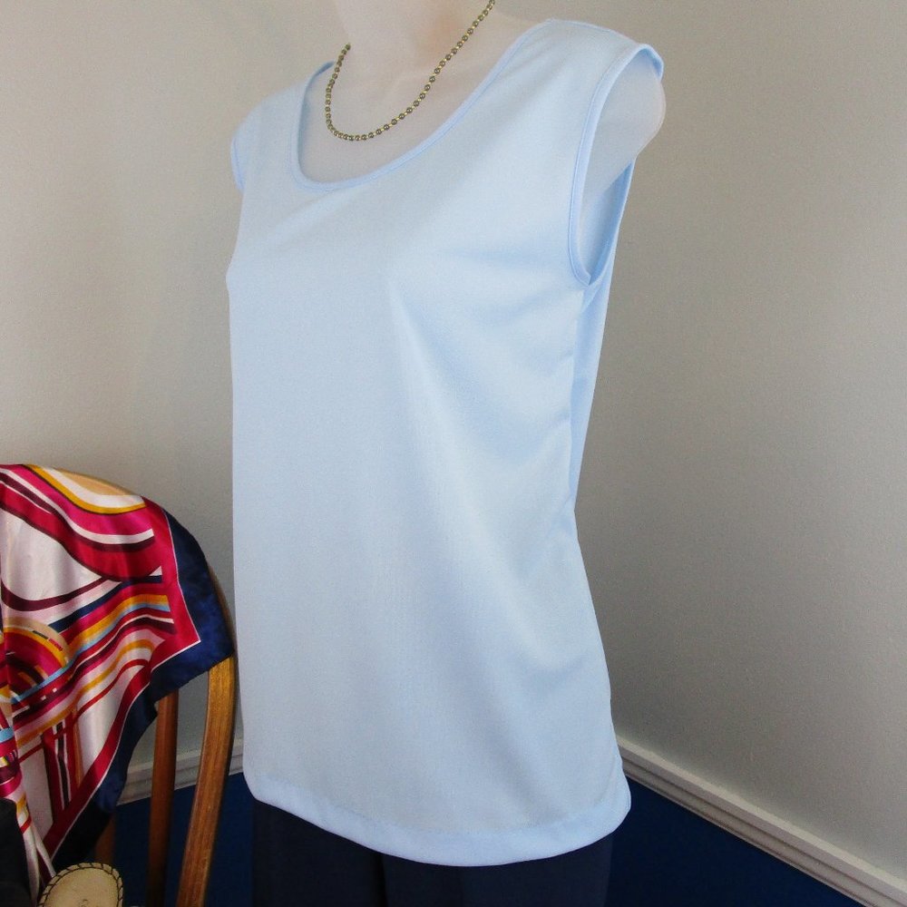Basic Sky Blue Tank Top - Picture 2 of 6